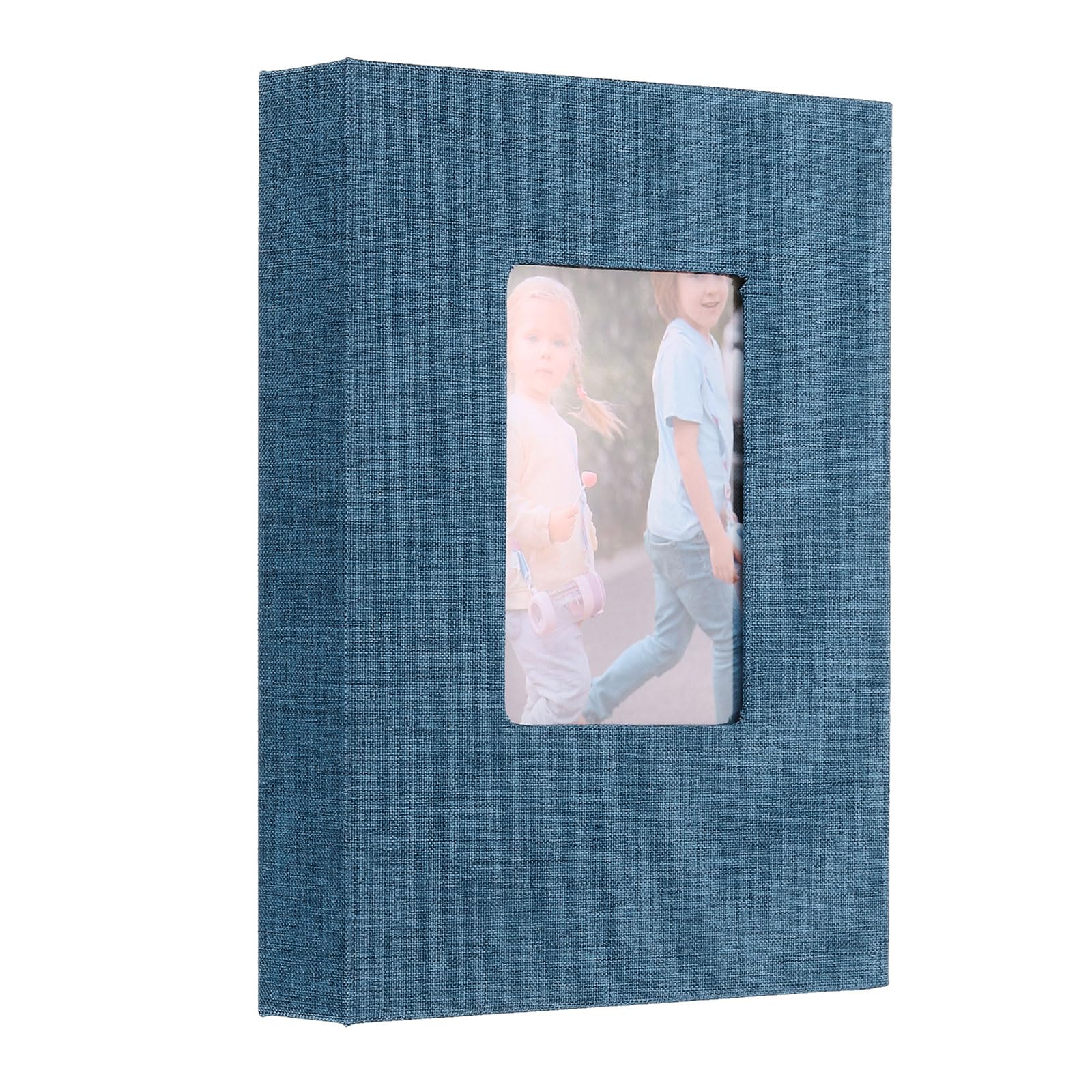 Album photos de mariage en lin bleu, une idée cadeau idéale pour l'anniversaire des parents