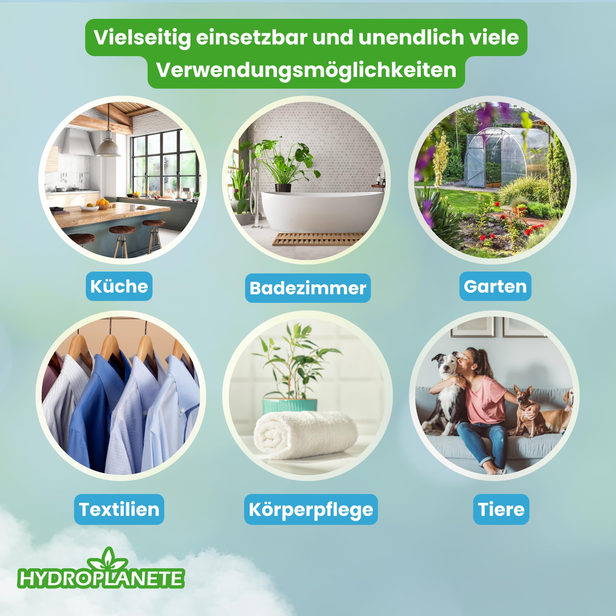Bicarbonato Sódico Multiusos - Polvo para la Alimentación y el Hogar - Sin Aditivos y 100% Natural - Fabricado en Francia - Disponible de 1kg a 20kg - Hydroplanete
