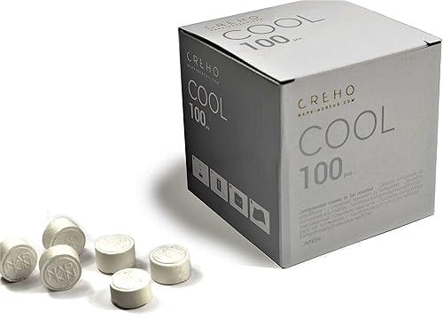 GEMM COOL 100 paños comprimidos de diseño italiano Caja de 100 toallitas 1.76ozm 9.8 x 9.8in Fibra 100% natural, biodegradable, desechable,