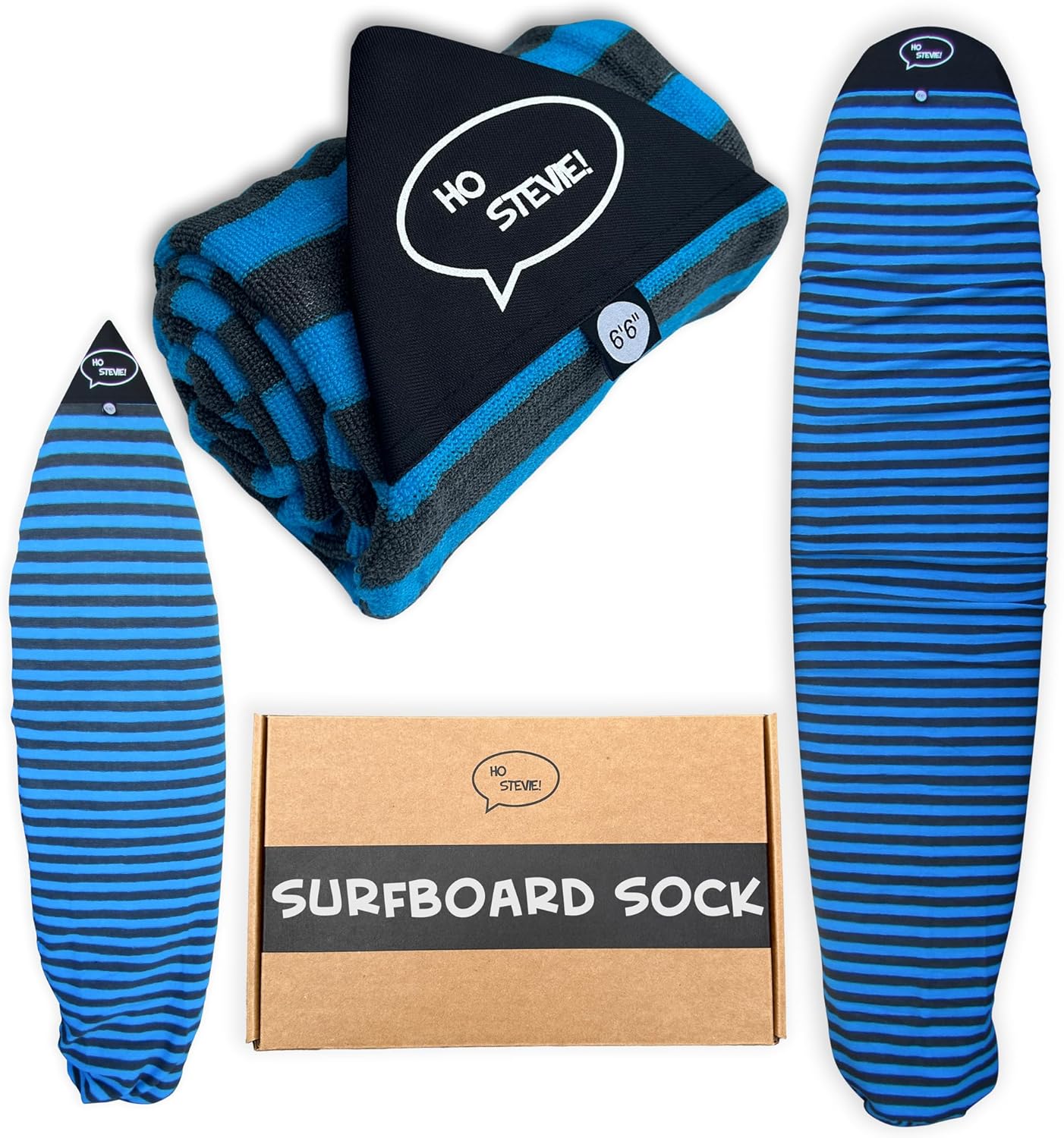Ho Stevie! Surfboard Sock Cover - Thicker and More Protective Bag For Your Surf Board [Choose Size and Color]