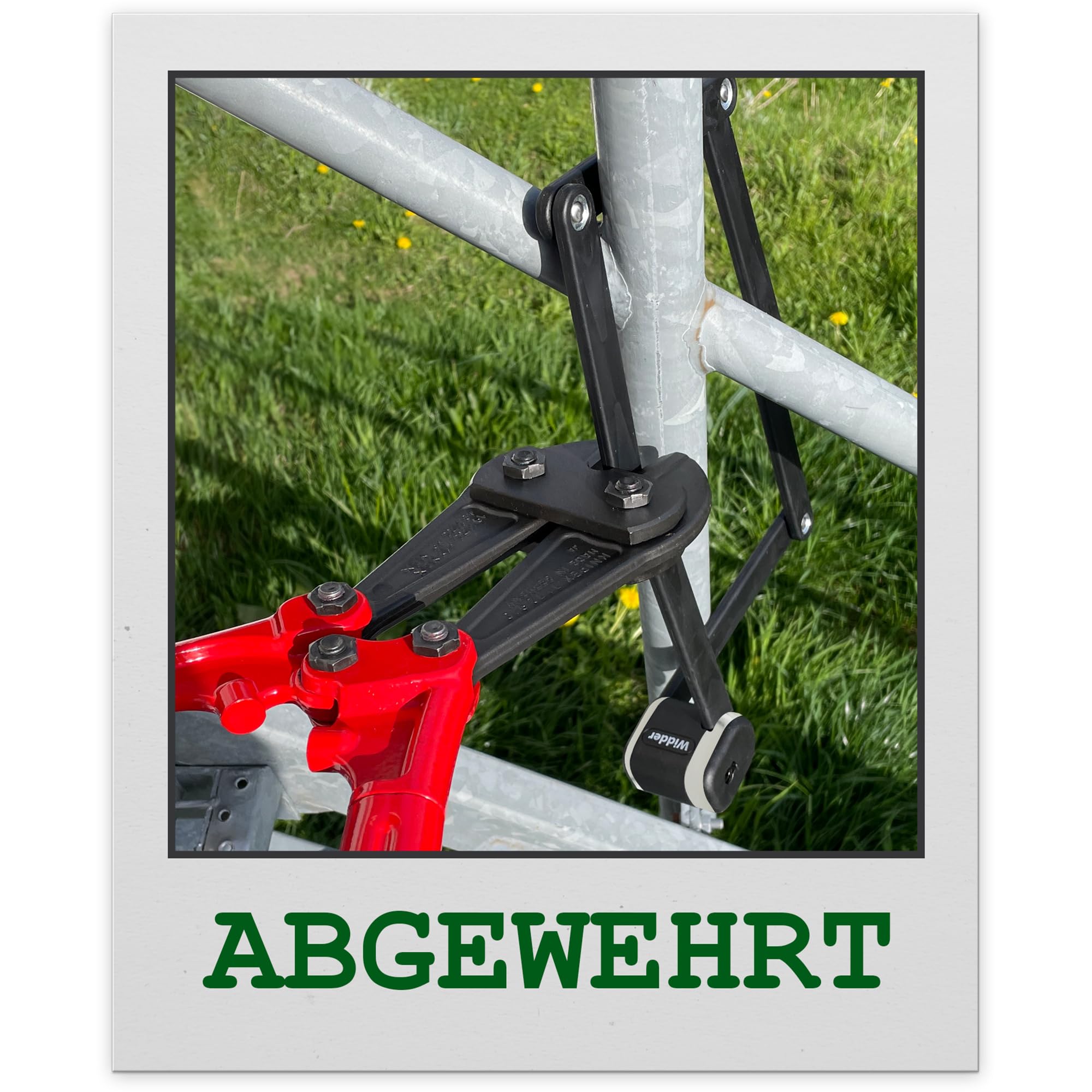 Widder Extrem sicheres Faltschloss Fahrrad [Titan-Stahl Level 15] - Fahrradschloss hohe Sicherheit 99cm lang mit Schlüssel [3x] & Halterung - Gliederschloss als E Bike Lock Scooter Schloss & Fahrrad