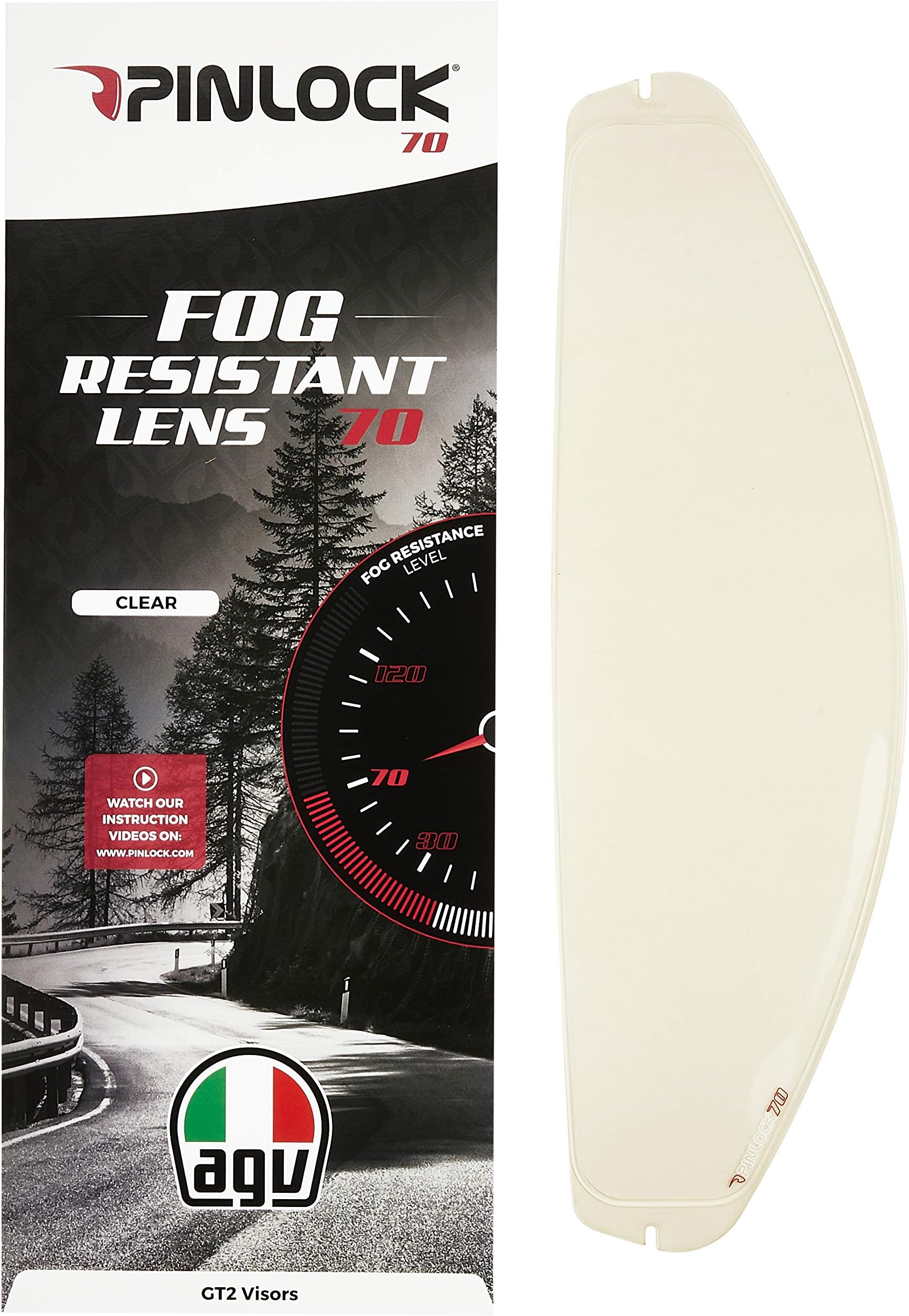 AGV PINLOCK LENS 70 K1/COMPACT ST/NUMO EVO ST Clear | 20KIT10034001