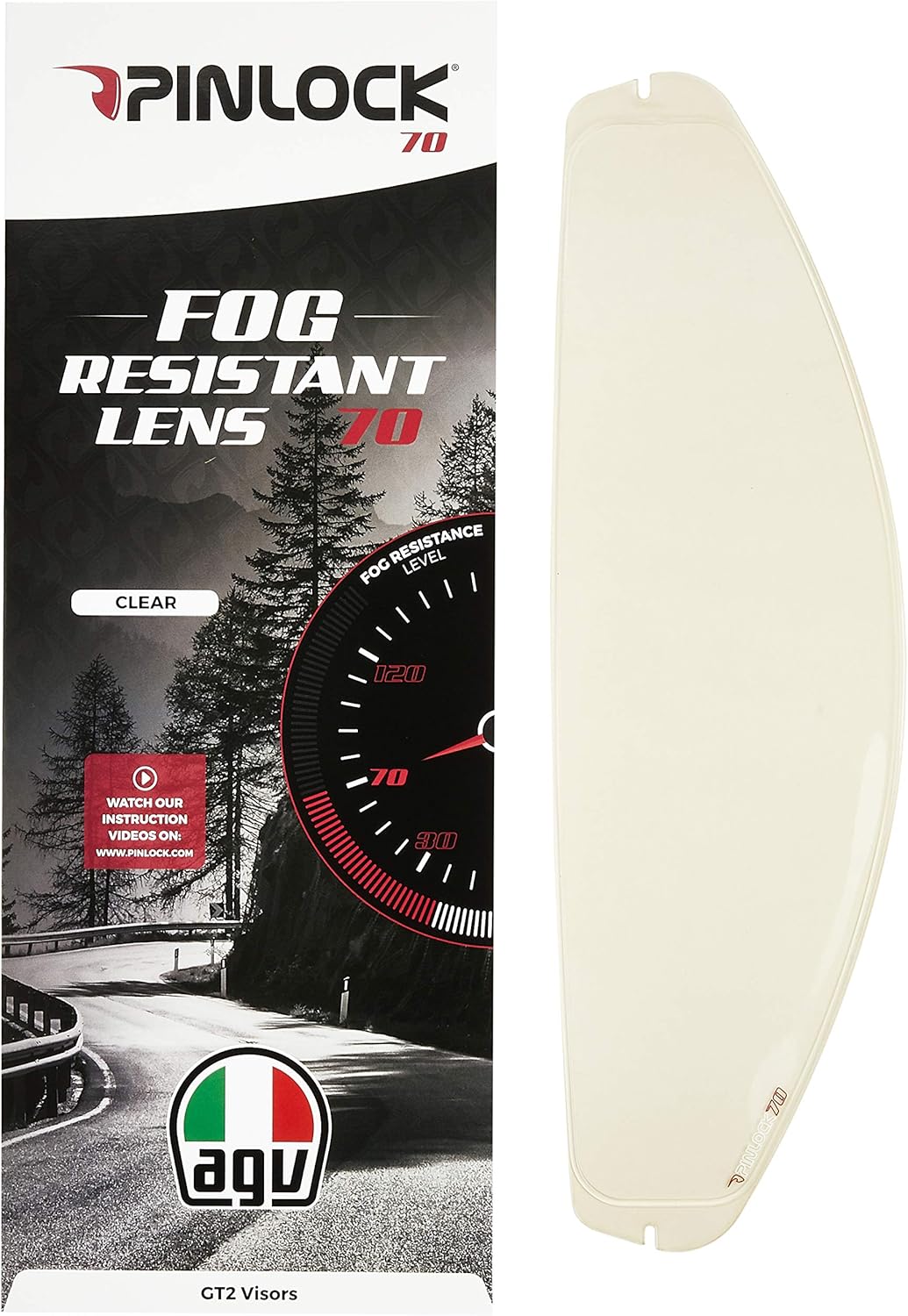 AGV PINLOCK LENS 70 K1/COMPACT ST/NUMO EVO ST Clear, 20KIT10034001