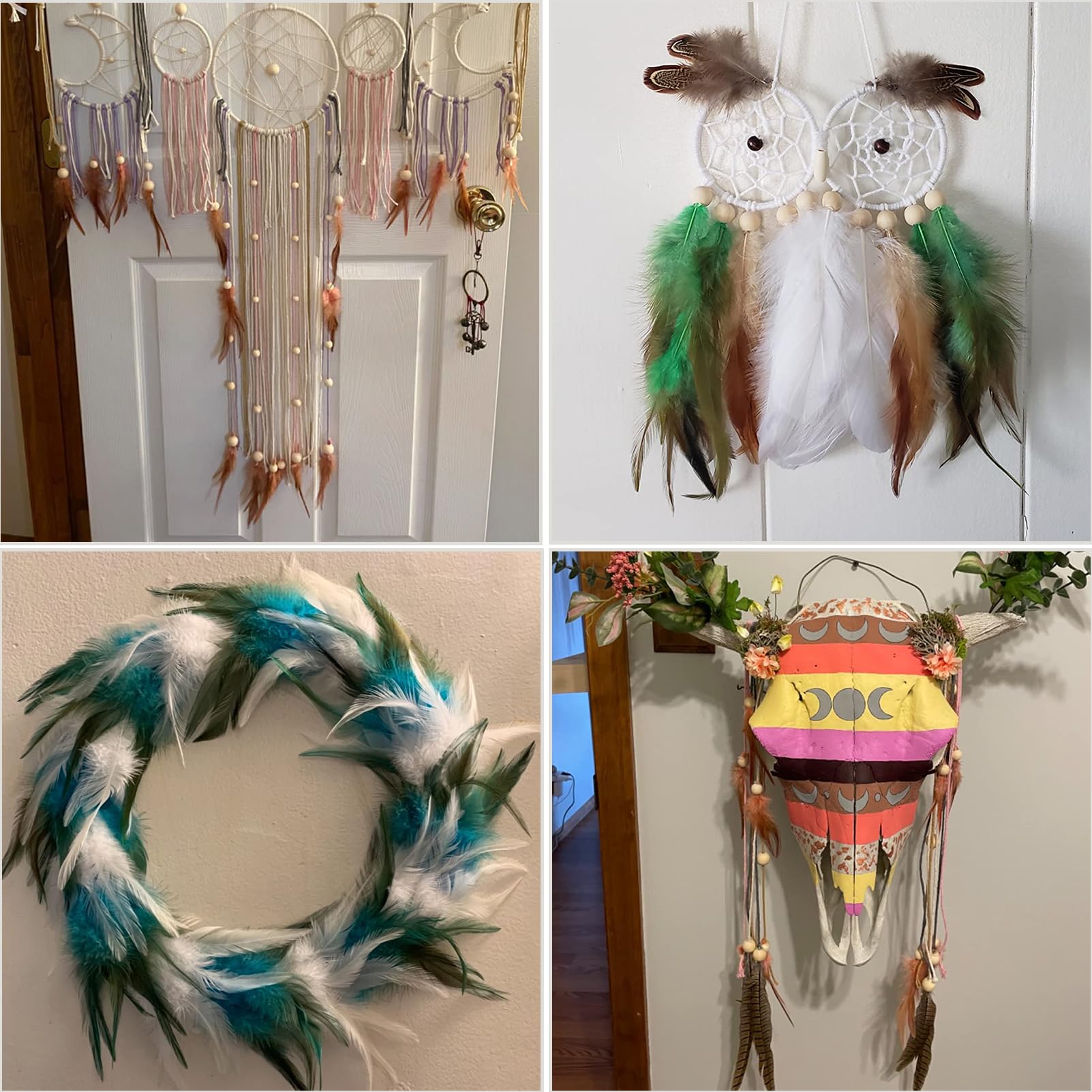 Plumes De Coq Naturelles Pour Artisanat - Création Bijoux, Attrape-rêves - Lot A