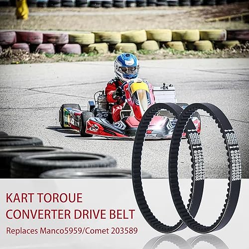 Miniatura 5 de 3 piezas de correas de transmisión Go Kart Serie 30 que reemplaza Manco 5959 / Comet 203589 - Correa convertidora Trorque duradera