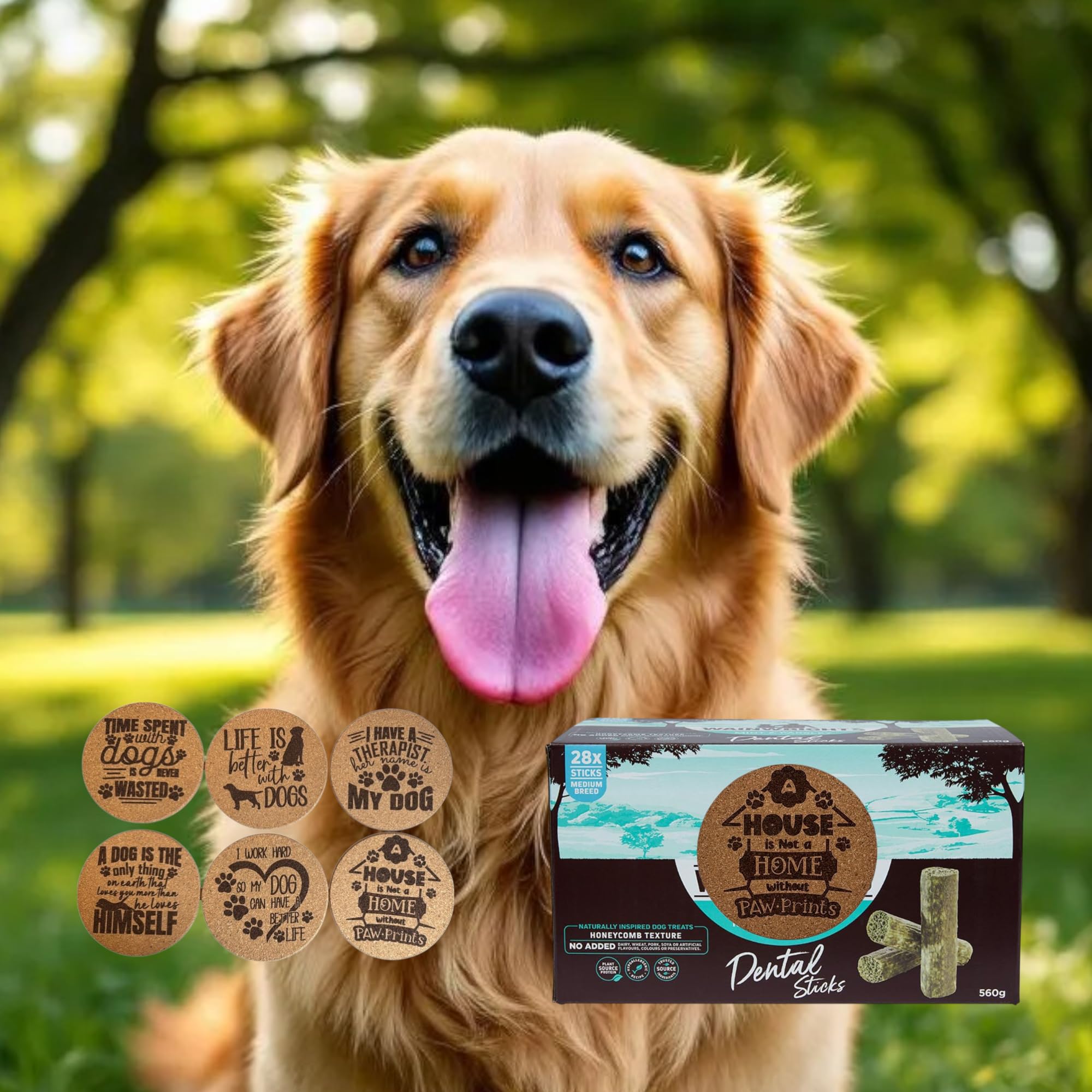AETN Creations Medium Breed Dental Stick 28 Pack, Natural Oral Care for Dogs, No Added Artificial Flavours or Colours - Image 3