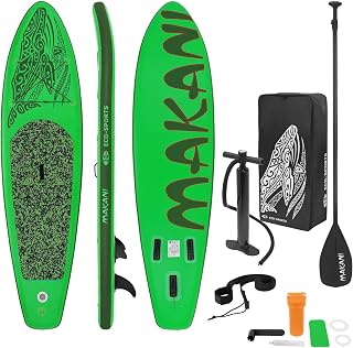 ECD Germany Stand Up Surf Paddle Board Inflable 305/308/320/380 cm | PVC | hasta 120/150 kg | Grosor 10/15 cm | Tabla de Surf Paleta Bolsa de Transporte Bomba de Aire Modelos