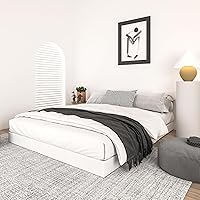 Vista 7 de Qingzhou Somier de 5 pulgadas para cama Queen, base de colchón de metal resistente, capacidad de 3000 libras, base de cama de perfil bajo, sin