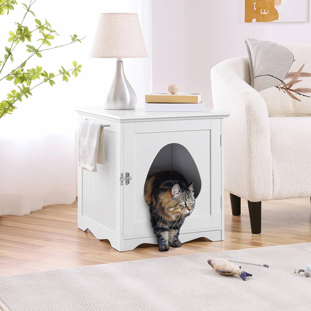 キティ ミニキャビネットHLBLQB2 Amazon.com: Yaheetech Cat Litter Box Enclosure, Litter