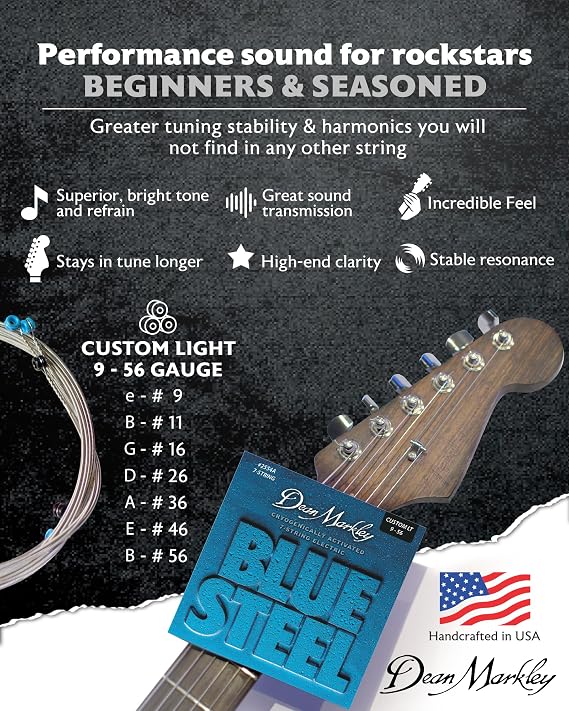 Dean Markley Blue Steel 7 String Guitar Strings DM2554A