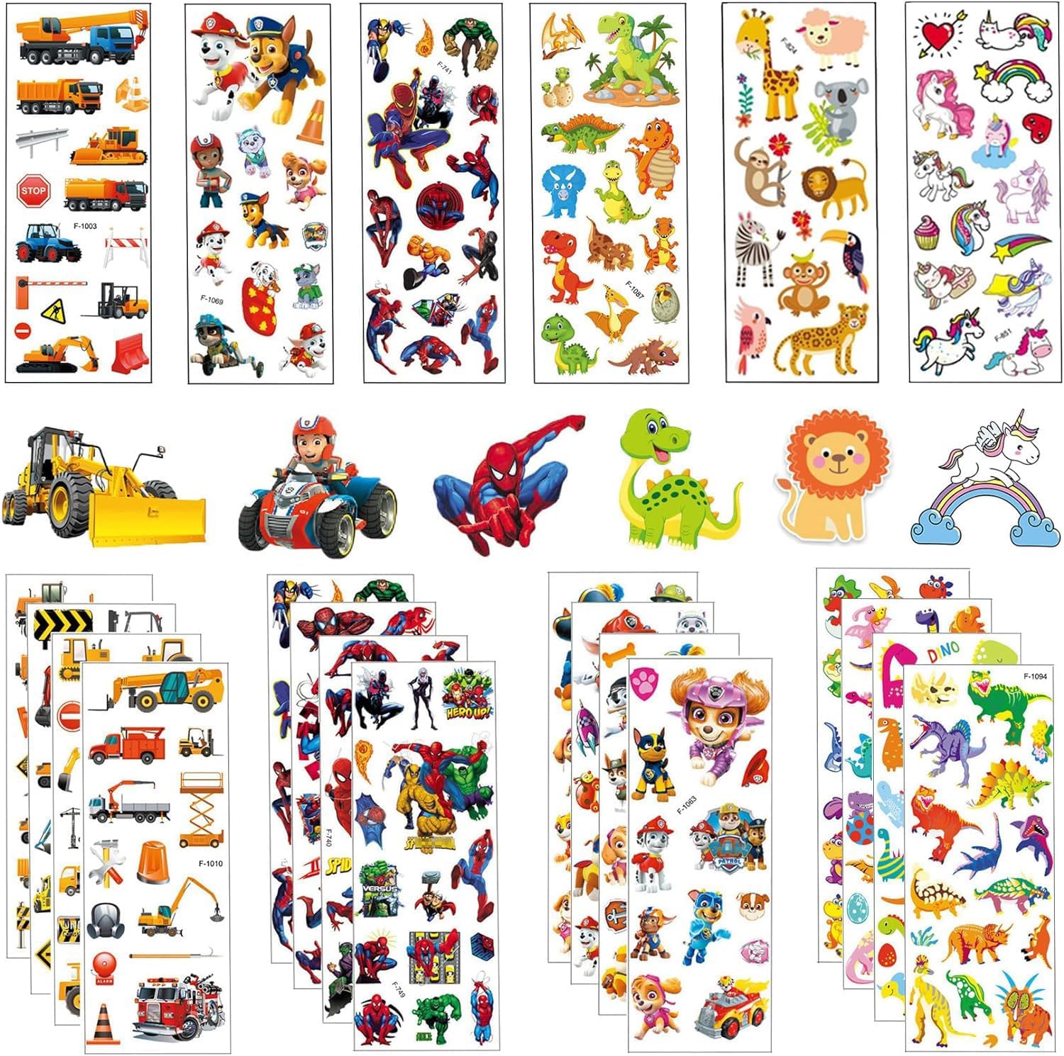 Gsxnkk Puffy Stickers for Kids,25 Sheets 3D Stickers for Kids Party Bag ...