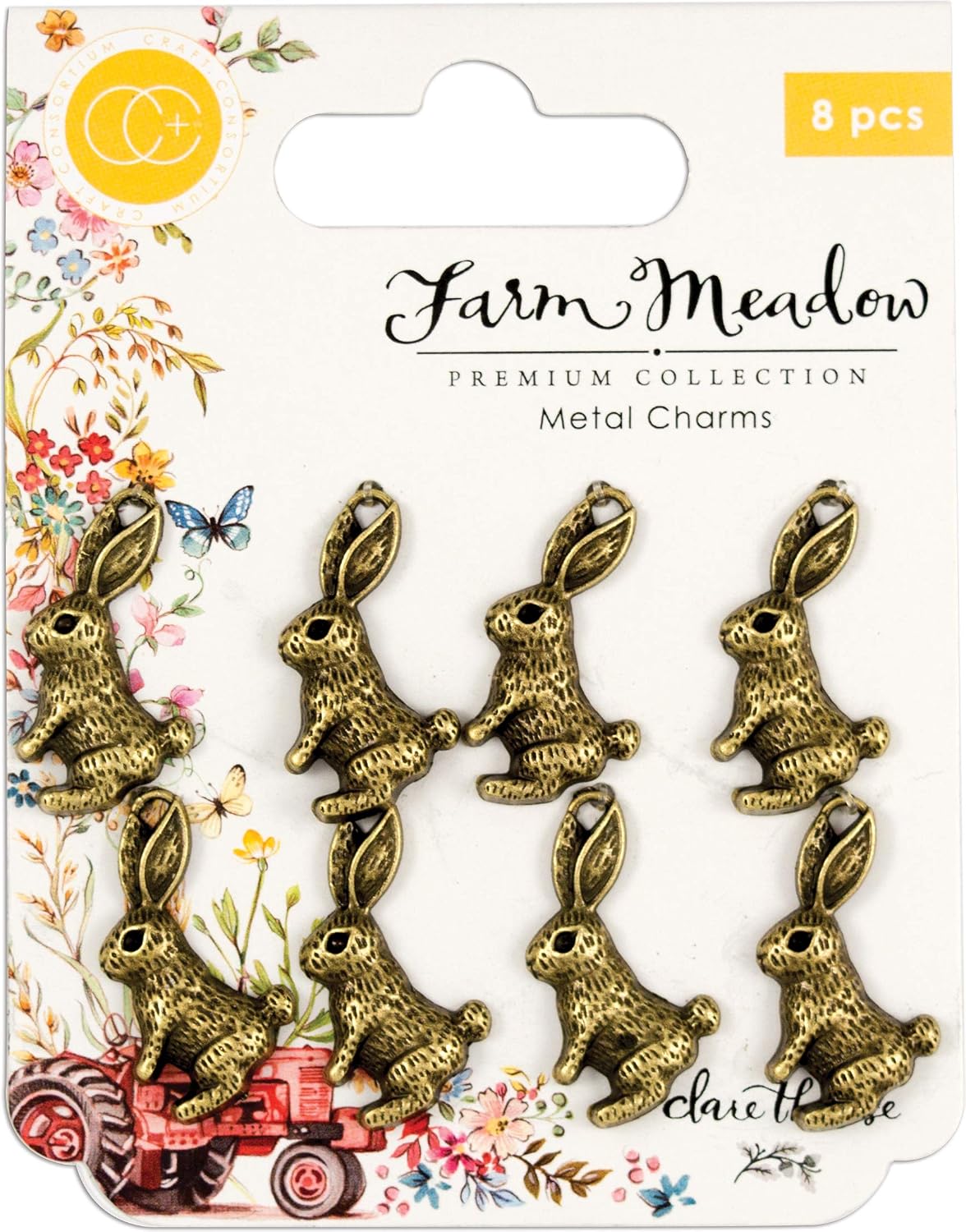 Craft Consortium Stempel-Set „Farm Meadow“ – 5 Transparente Stempel Von Clare Therese Gray