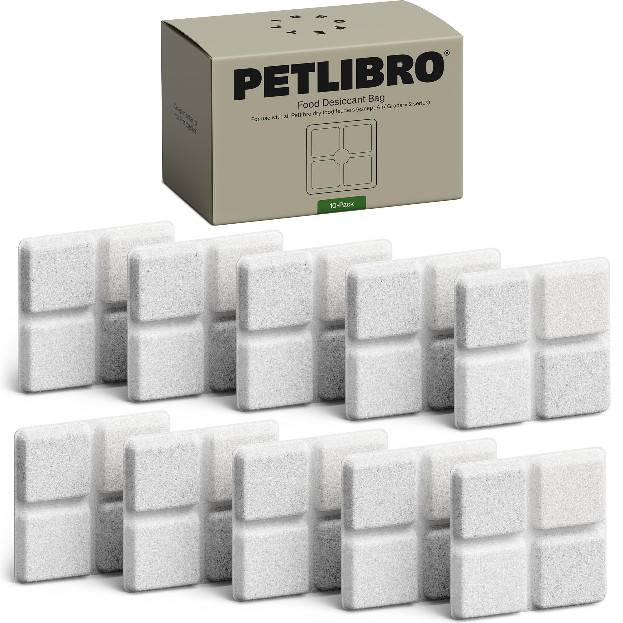PETLIBRO Pet Food Desiccant Bag, 10 Packs Bulk Replacement, Large Capacity Pack for Multi-Cat Households, Compatible with Automatic Cat Feeder Model PLAF005, PLAF006, PLAF103, PLAF203, PLAF301 โ image 1