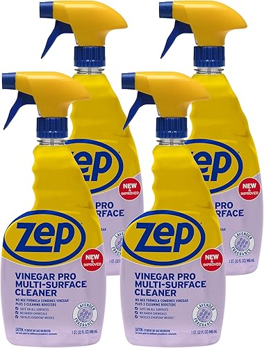 Zep Limpiador multiusos con vinagre añadido - 32 onzas (caja de 4) R48432 - Limpiador de grado industrial