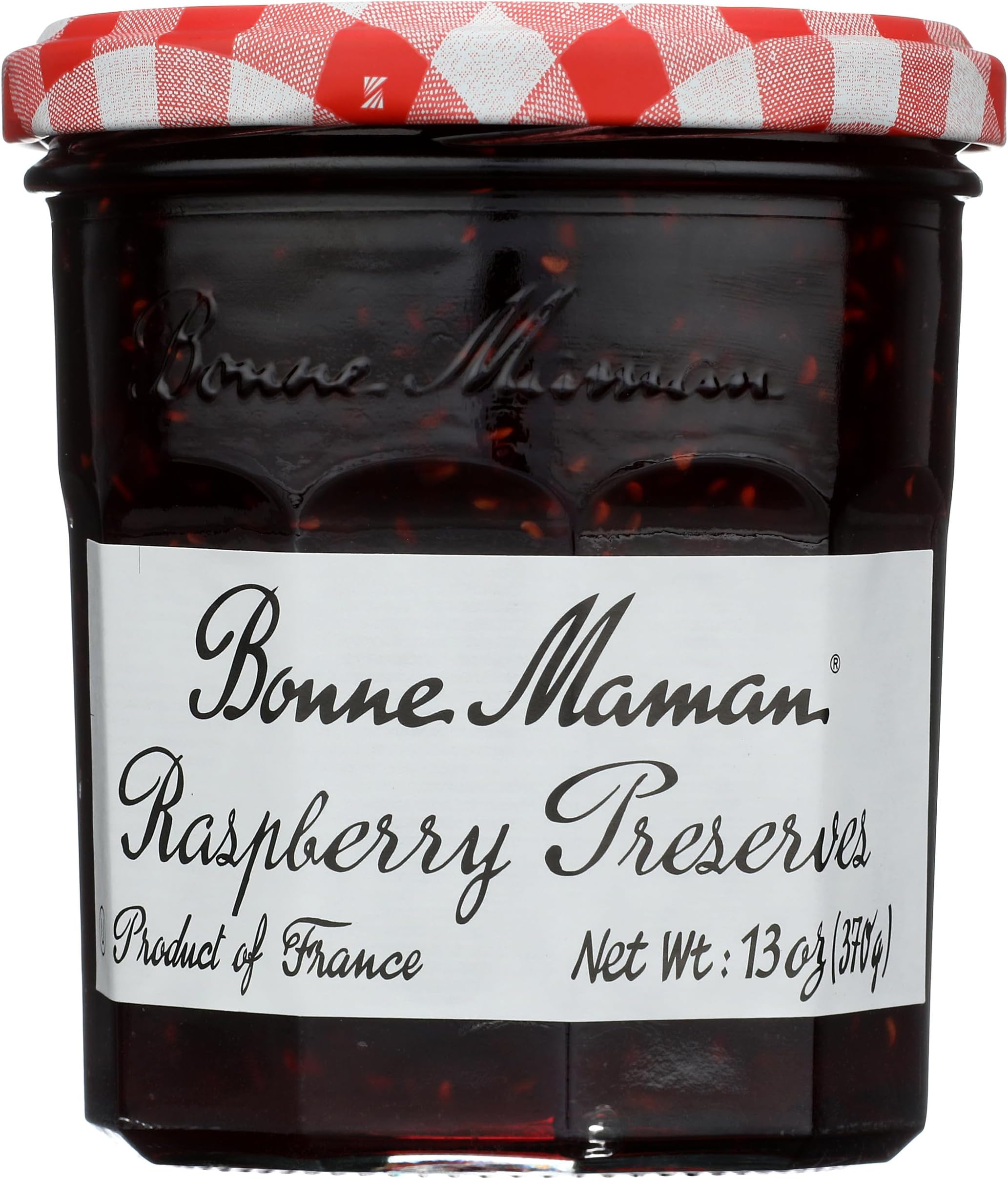 Bonne Maman Raspberry Preserve Marmalade Fruit Jam, 13 oz ℮ 370 g