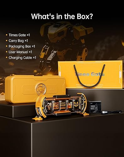 Miniatura 5 de Divoom Times Gate Cyberpunk - Reloj digital con control inteligente de aplicación, conexión WiFi, pantalla LED RGB, tablero personalizado, Pixel Art