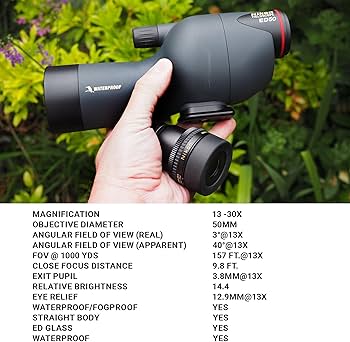単眼鏡 nikon ed50 + Nikon 800mm F13.3*2 Amazon.com : NIKON Fieldscope ED50 13-30x50 Straight Spotting