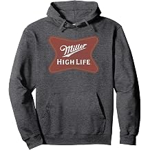 Coors Miller High Life Centered Vintage Logo Pullover Hoodie