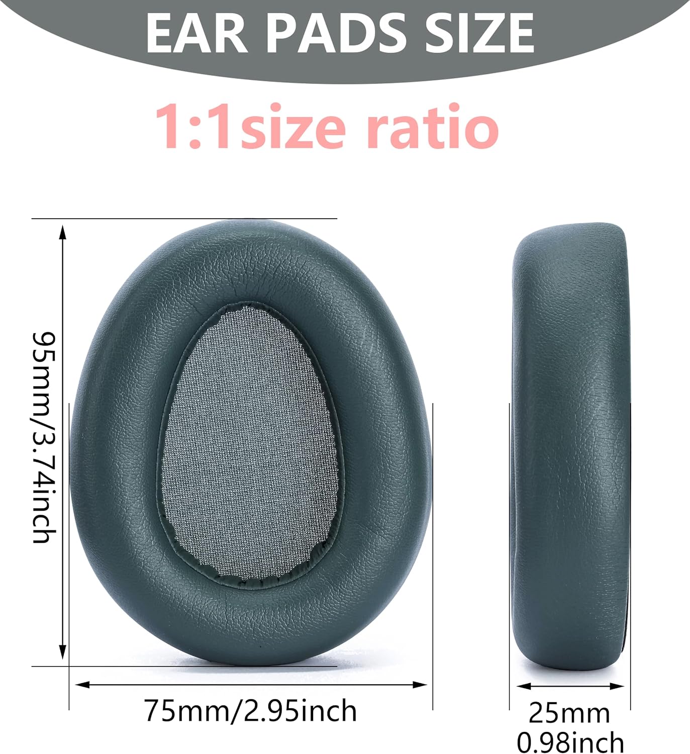Replacement Ear Pads Compatible with JLAB JBuds Lux ANC Headphones-Green image 4