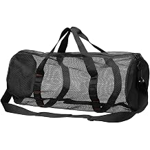 PATIKIL Mesh Duffle Bag, Large Mesh Beach Bag for Dive or Snorkel Gear