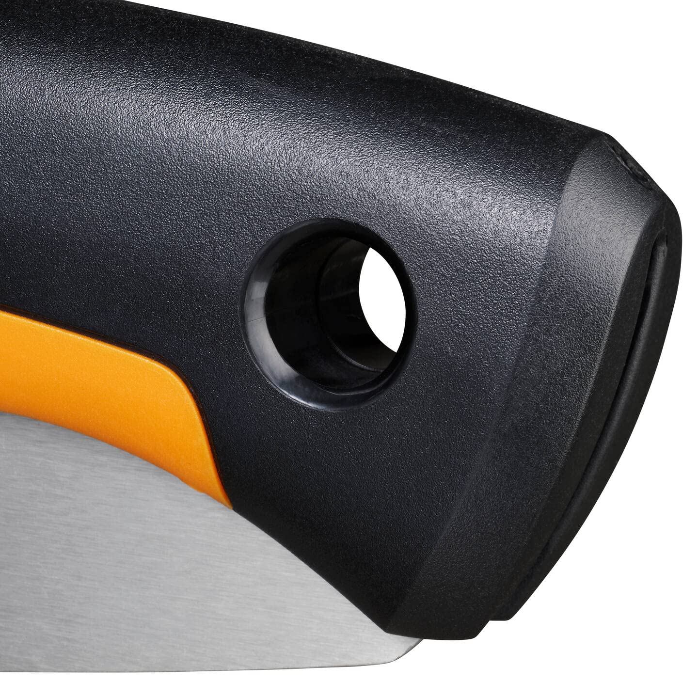 Fiskars Seghetto a Serramanico Plus, Per Rami e Tronchi Spessi, 3 Posizioni di Taglio, Lama Affilata Power Tooth, Denti Grossi, Lunghezza della Lama: 21 cm, Nero/Arancione, SW69, 1067553