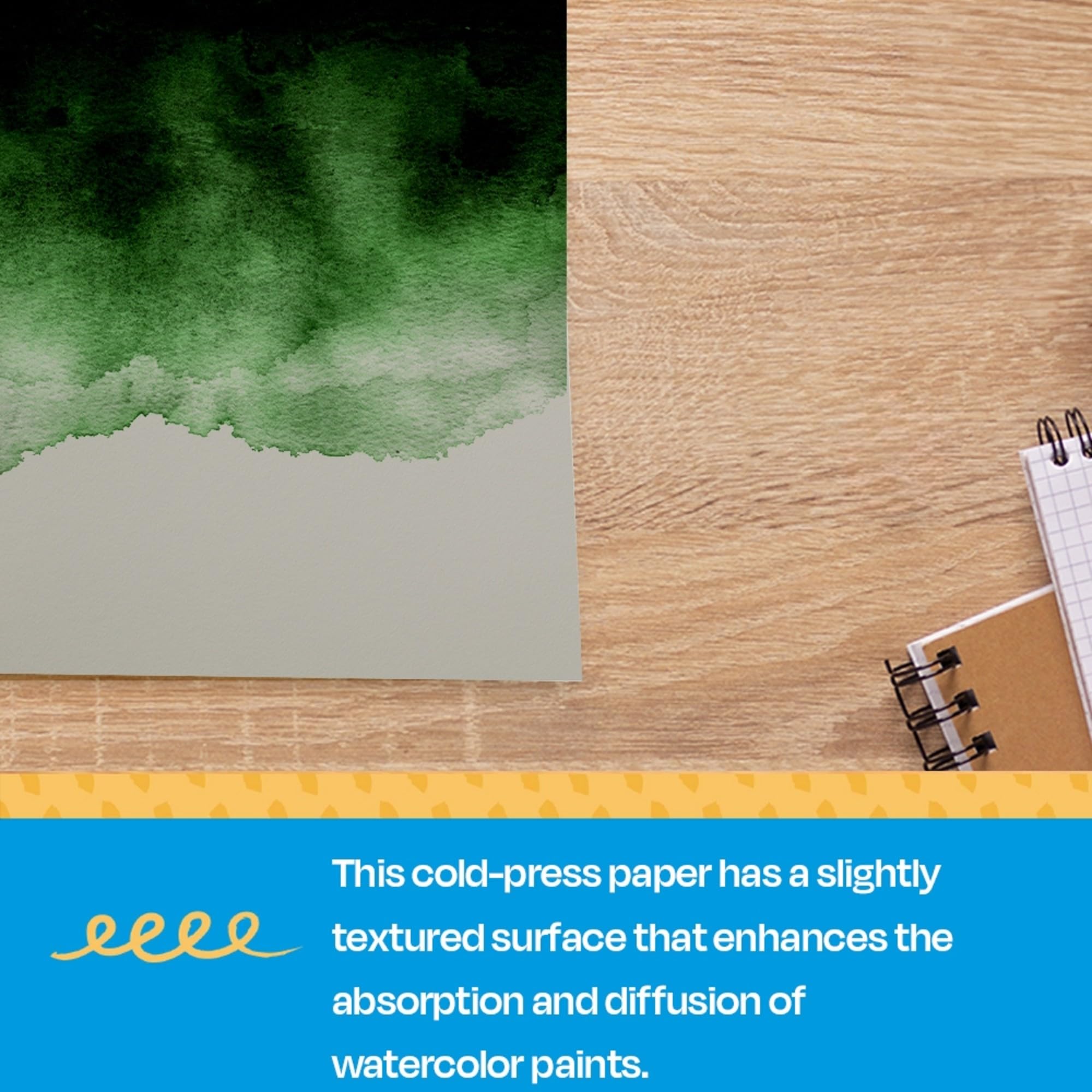 sax Economy 40,8 kilogram papier aquarelle – 61 x 91,4 cm – Lot de 100 feuilles – Blanc