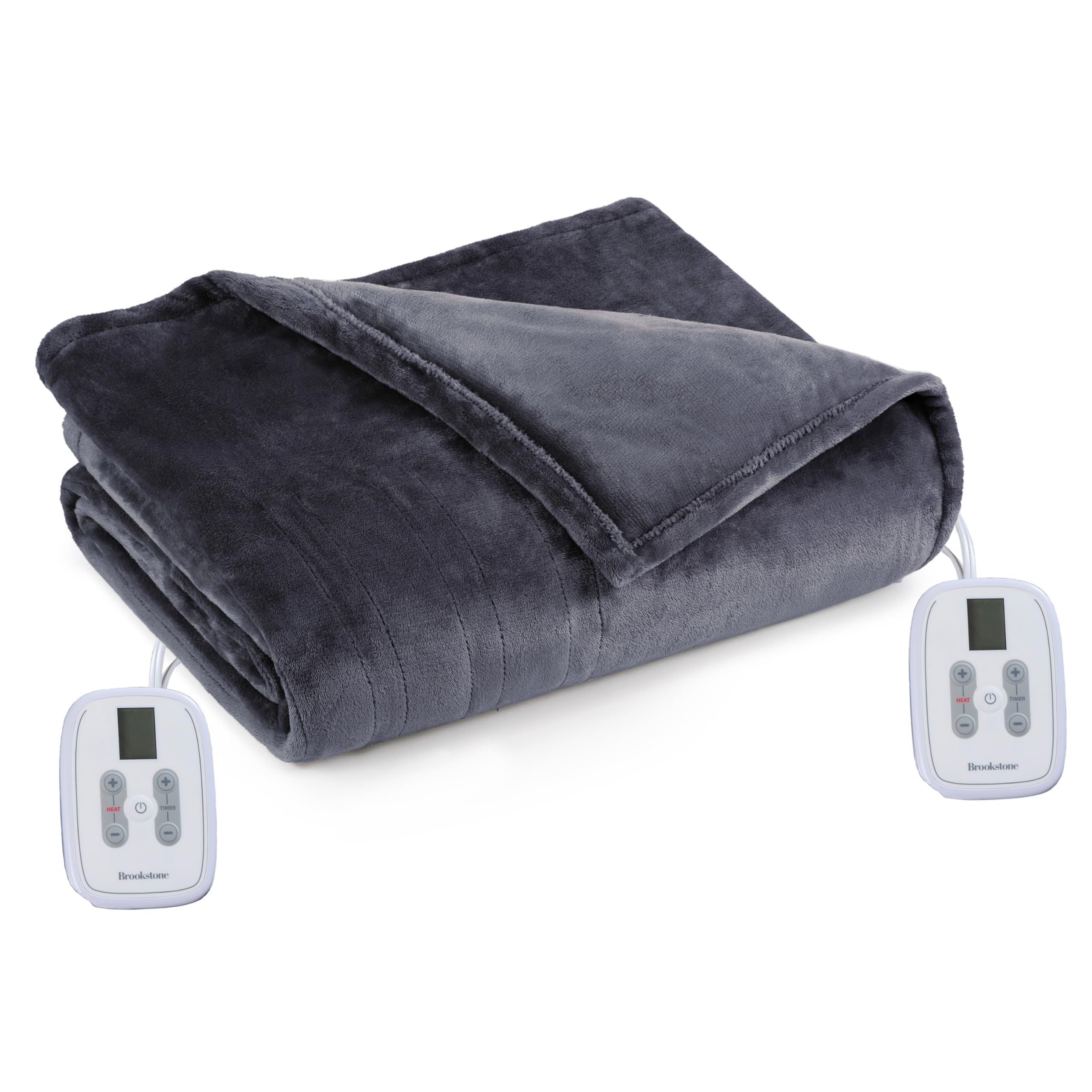 brookstone-electric-heated-plush-blanket-w-10-heat-settings