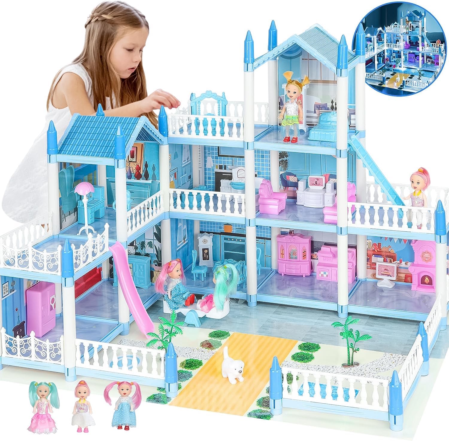 Doll House, Princess Dollhouse Furniture and Accessories