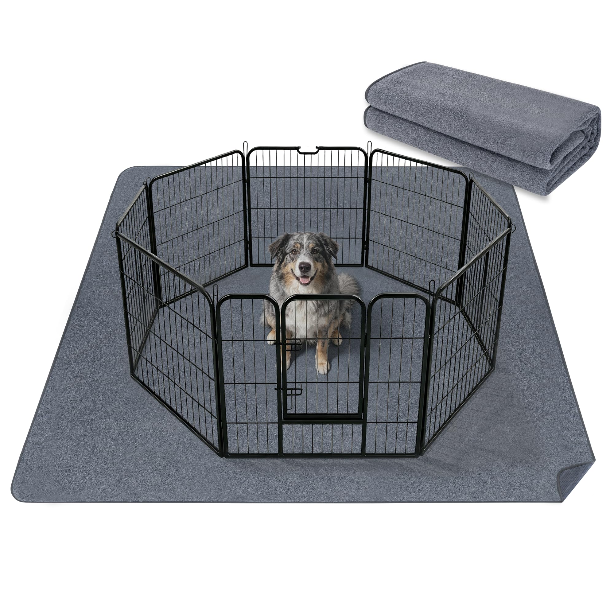 Washable Dog Pee Pad for Puppy Playpen, Crate, Whelping Box, Potty Training