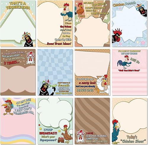 Miniatura 8 de Pajean - Bloc de notas adhesivas divertidas con refranes, para oficina y lista de tareas para trabajadores, 12 diseños surtidos, 3 x 3.93 pulgadas,