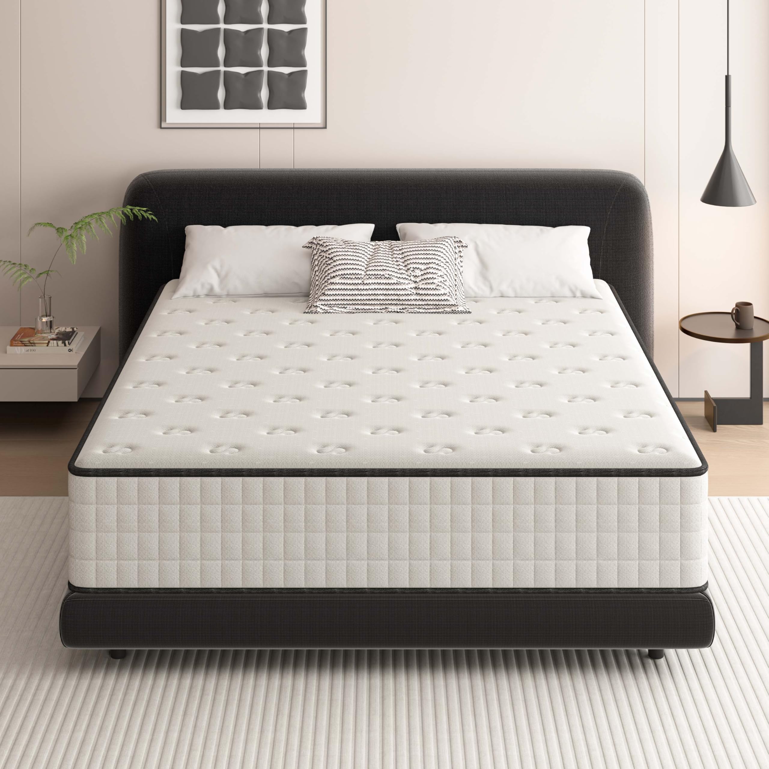 DEWINNER Matelas 90x190 | Epaisseur 22CM | Matelas 1 Personne | Fermeté Moyenne |Mousse Haute Densité Respirante | Réversible à Deux Faces | 7 Zones | Certifié Oeko-TEX | Sommeil Confortable