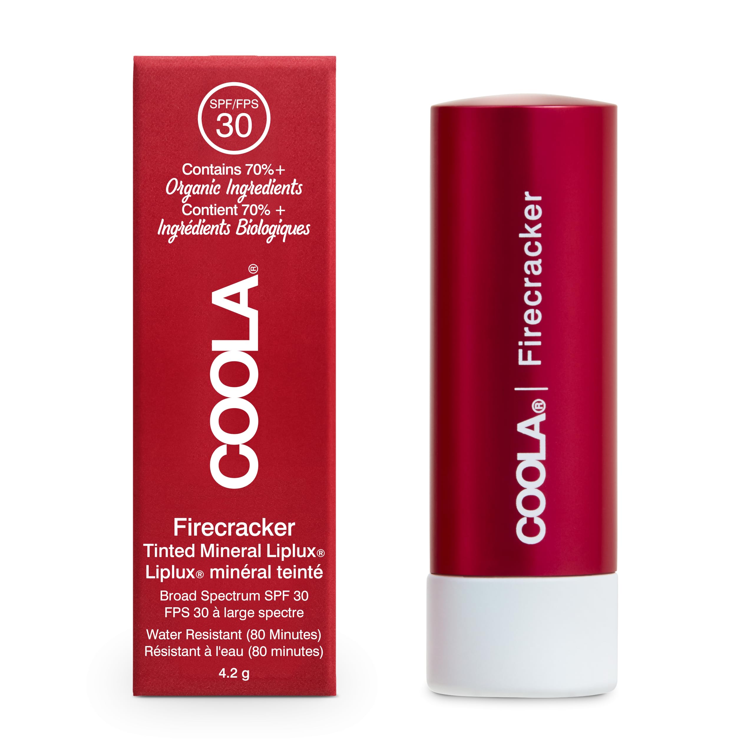 Coola Lip Care Mineral Liplux Spf30 Firecracker