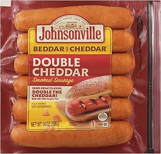 Johnsonville, Beddar Cheddar Smoked Sausage, 14 Ounce