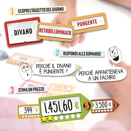 Miniatura 6 de The right price - board game ideal for families and evenings with friends - sparkling and unpredictable party game - treasures of objects - 12+