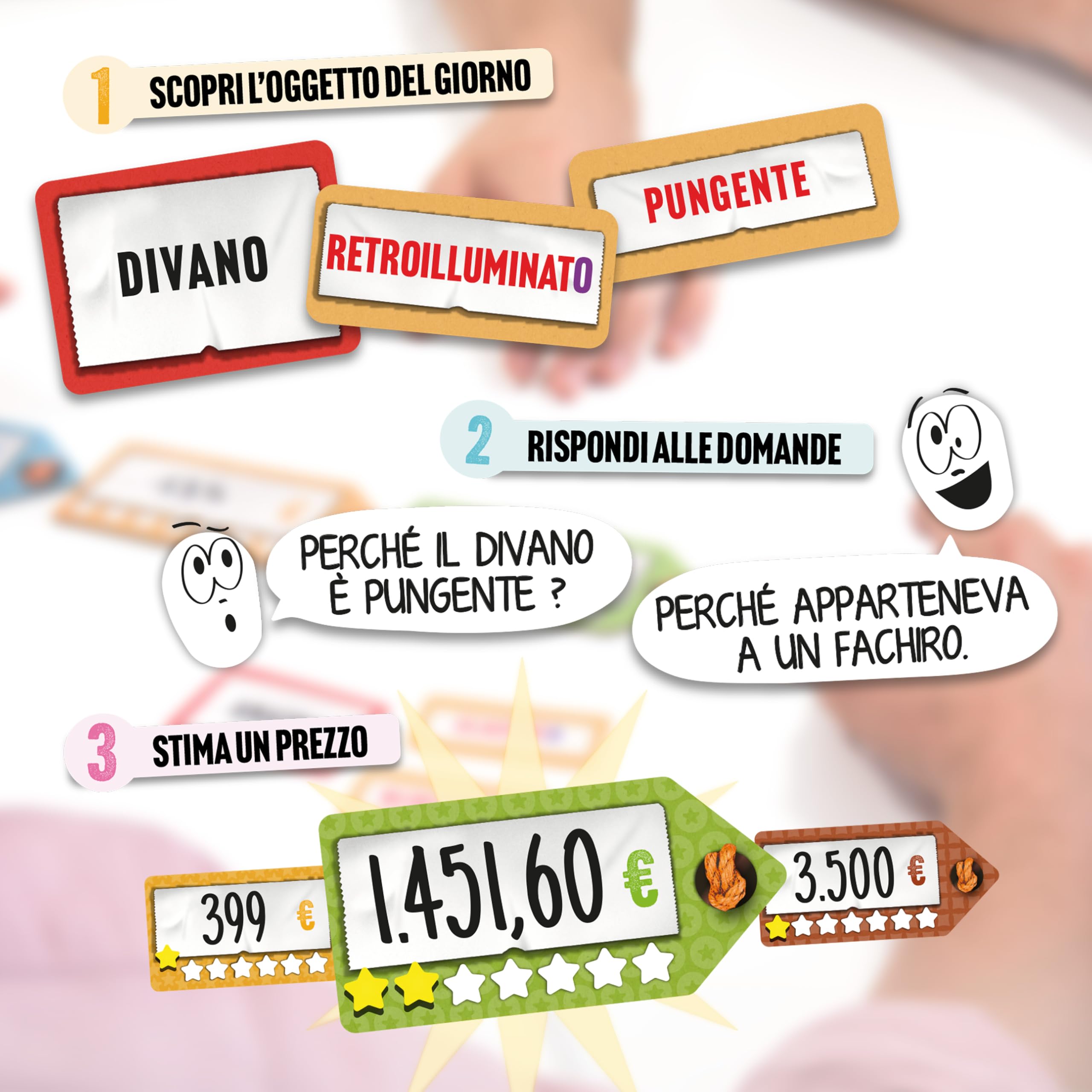 Le bon prix - Jeu de société idéal pour les familles et les soirées entre amis - Jeu de fête pétillant et imprévisible - Estimation d'objets - 12 ans - 3 à 7 joueurs - 25 minutes
