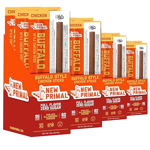 Miniatura 9 de The New Primal Buffalo Chicken - Barra de pollo picante de pollo de pastoreo con aprobación del programa Whole30 apto para dietas paleo cetogénica