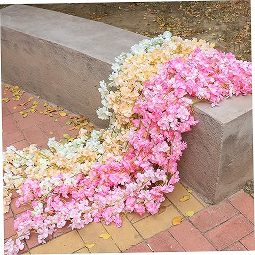 Miniatura 7 de Guirnalda de flores de cerezo, 2 piezas de 70.9 in5.9 pies de seda artificial, enredaderas de flores de Sakura falsas para decoración de habitación