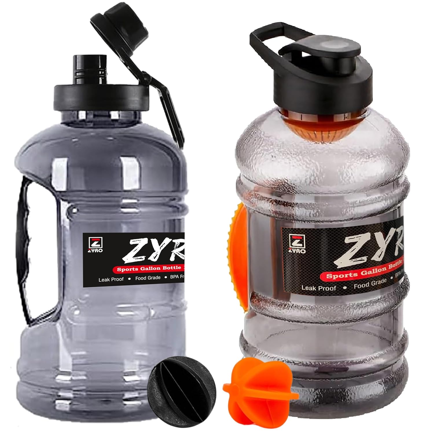 Zyro Pack of 2, 1.5L Gallon Water Bottle with Mixer Ball & Strainer | Leak Proof & BPA-Free | Gym, Office, Travel & Sports...