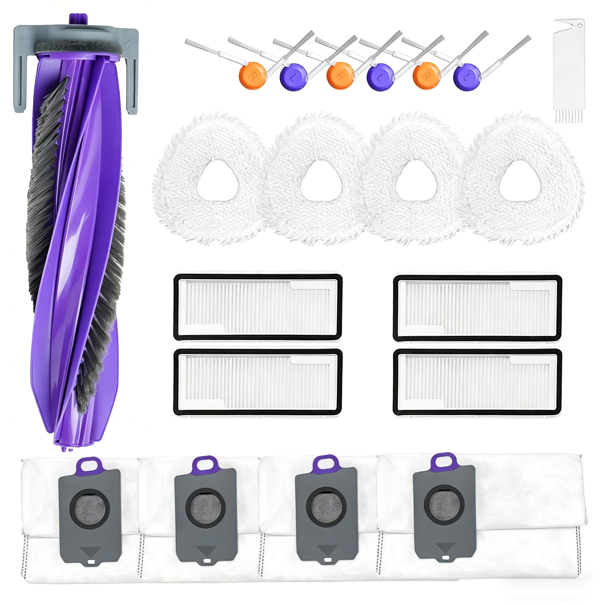 Kit Narwal Freo Z10 Ultra avec 4 filtres HEPA et brosses pour une aspiration optimale
