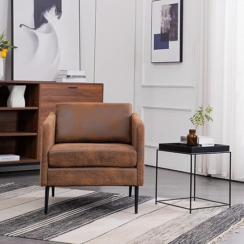 Miniatura 7 de VINGLI Juego de 2 sillas rústicas modernas para dormitorio, sala de estar, oficina, sala de espera, recepción, 29.5 pulgadas de profundidad x 28.3