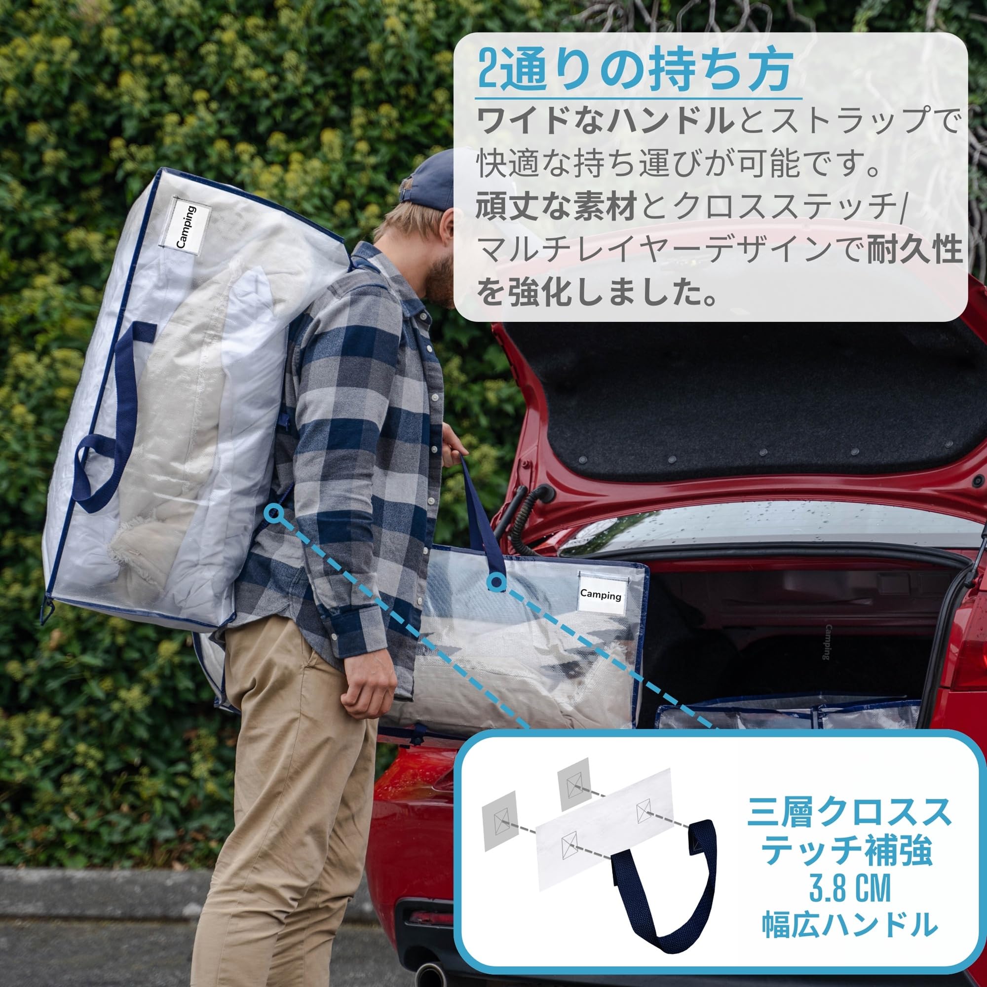 VENO 布団収納袋 リュック型 背負える 引越し用ダンボールの代替 88L大容 Amazon｜VENO 布団収納袋 リュック型 引越しバッグ 引越し用ダンボール