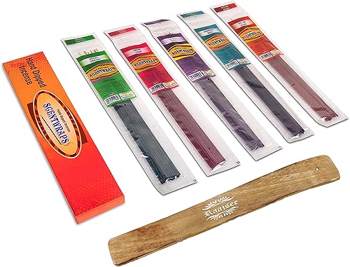 Miniatura 5 de Hem - Paquete variado de varillas de incienso, Hem Scentwraps de 11 pulgadas, varillas de incienso naturales sumergidas a mano (12 varillas x 5