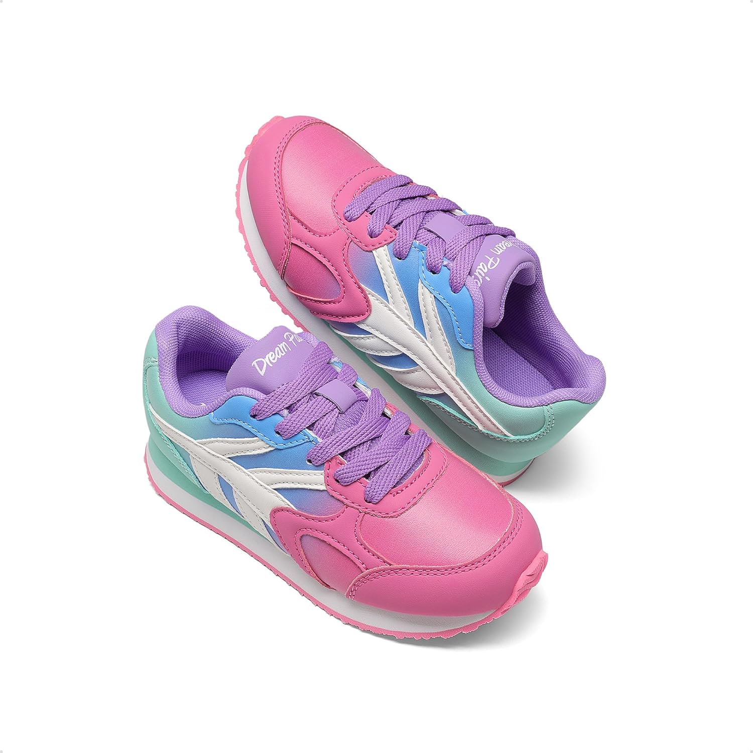 DREAM PAIRS Girls Sneakers Lace-up Tennis Running Casual Footwear LilLegends Lightweight Classic Walking Shoes for Little/Big Kid - Image 6