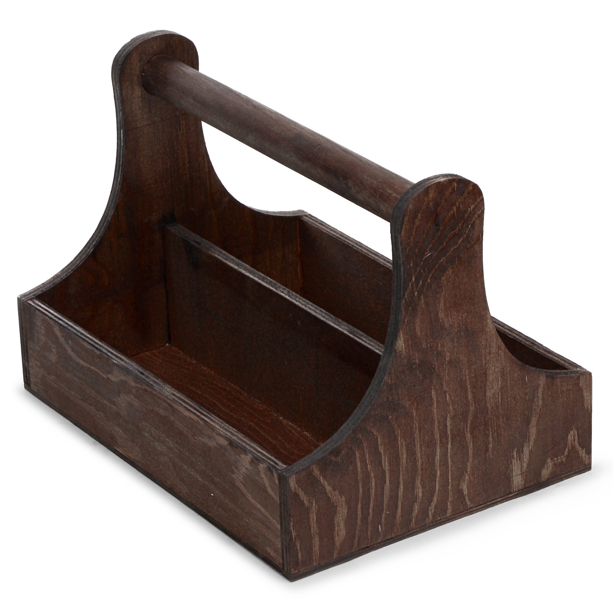 dine@drinkstuff Pine Condiment Caddy 25 x 18 x 18cm- DS31439, Simgle