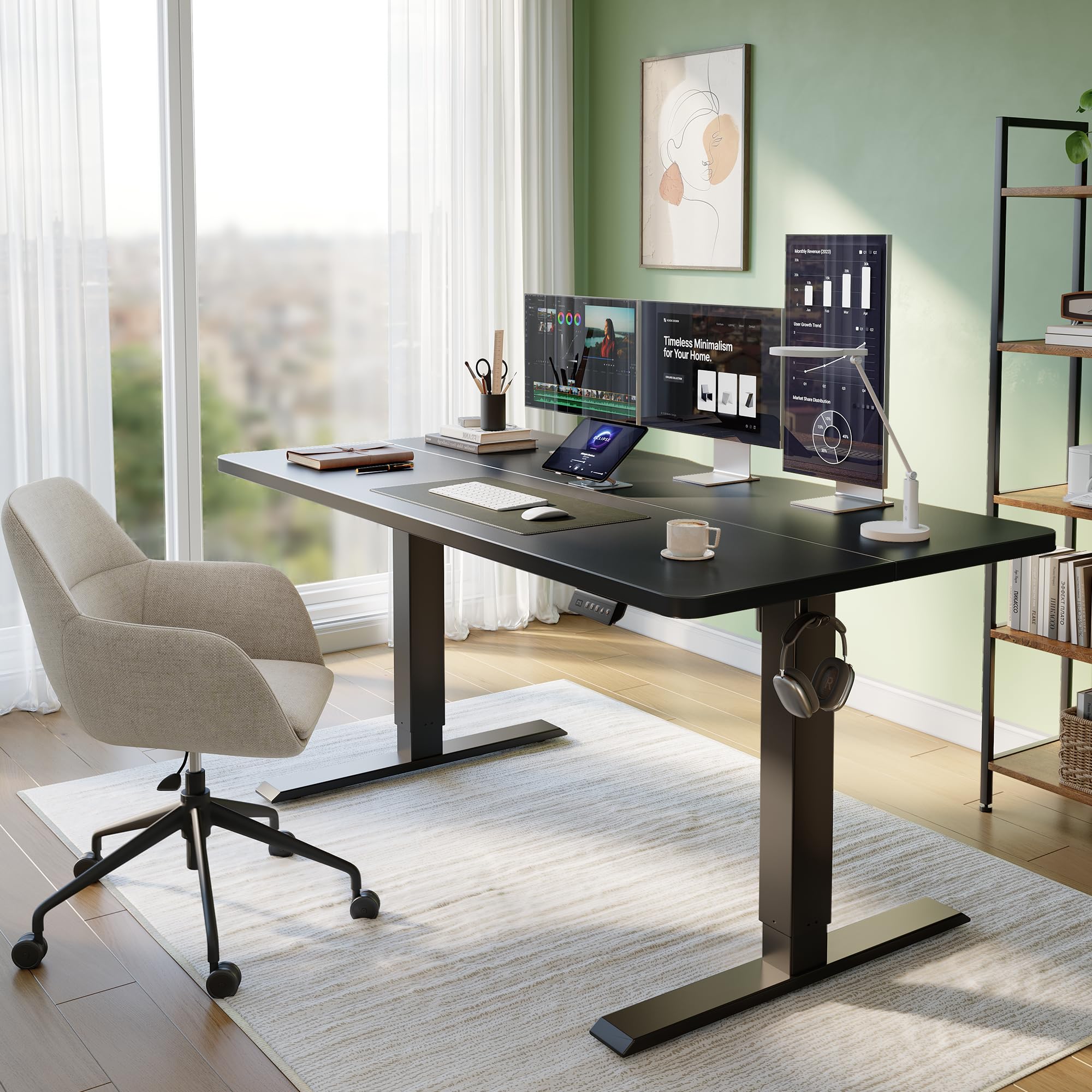 Amazon.com: CubiCubi 55 x 24 Standing Desk, Height Adjustable