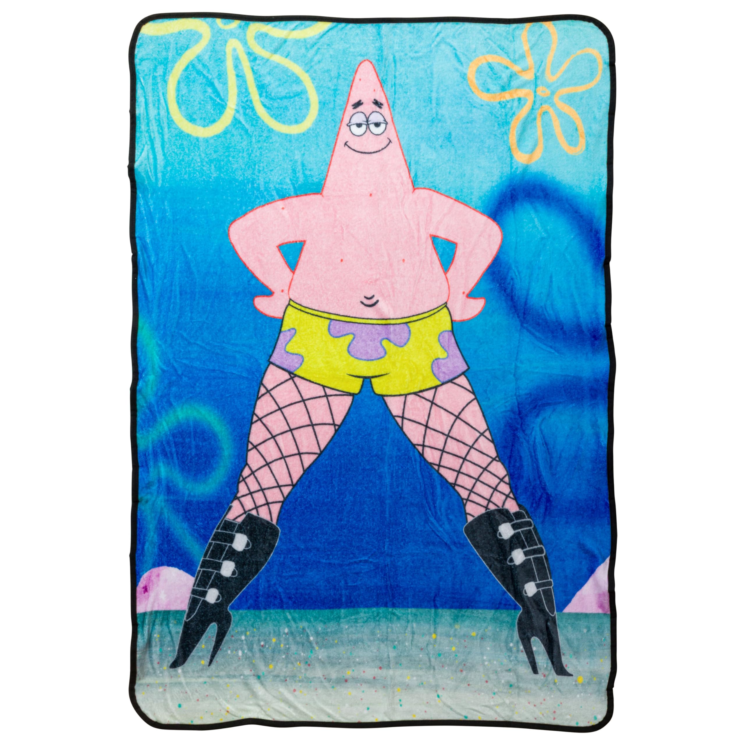 Silver Buffalo Spongebob Squarepants Patrick, Fleece Throw Blanket, 45x60in