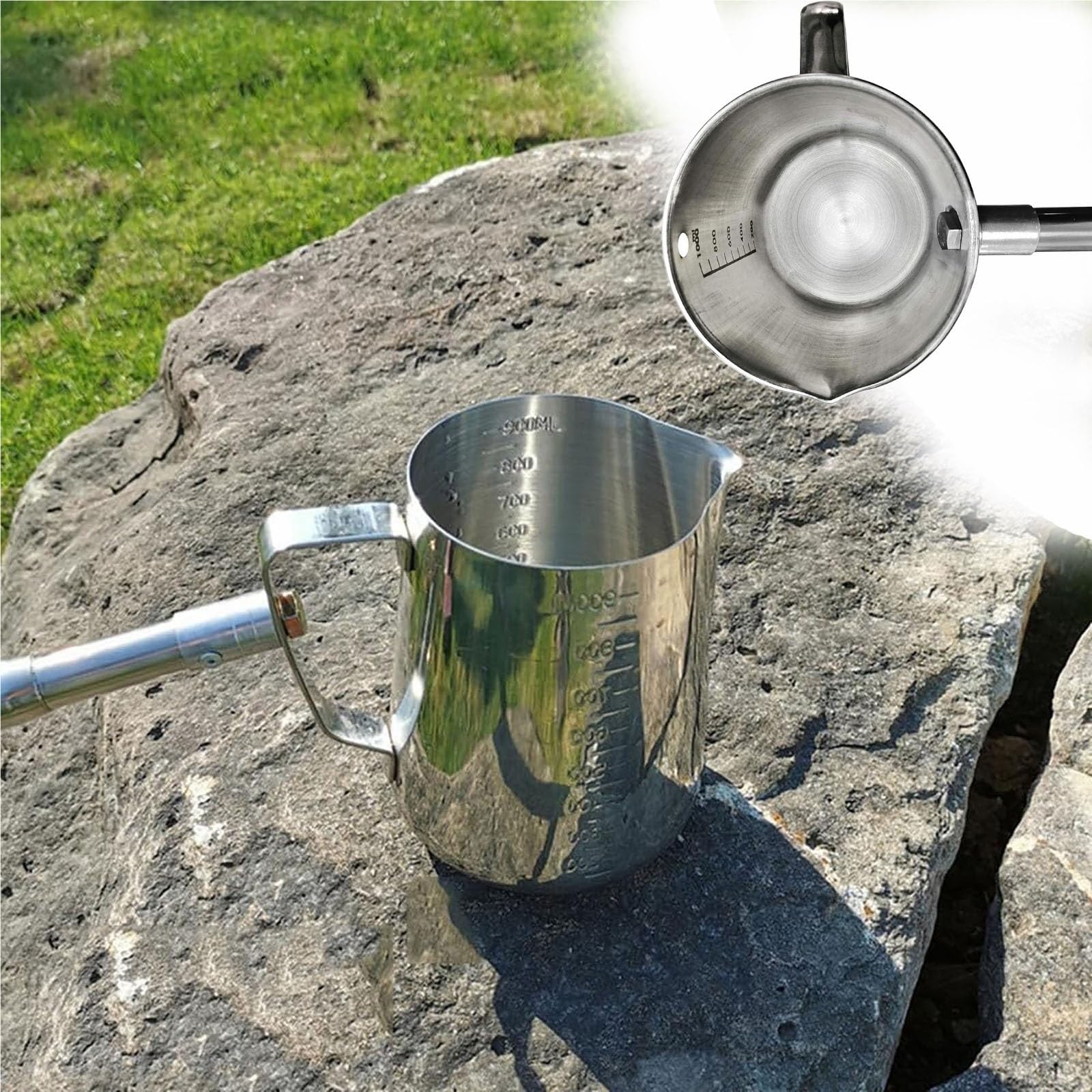 poste muestreo de agua Muestreador De Agua Con Mango Largo, Varilla Telescópica Para Muestreo De Agua Con Vaso Graduado, Kit De Muestreo De Agua Retráctil Para Laboratorio(500 ML,L 3.0 M)