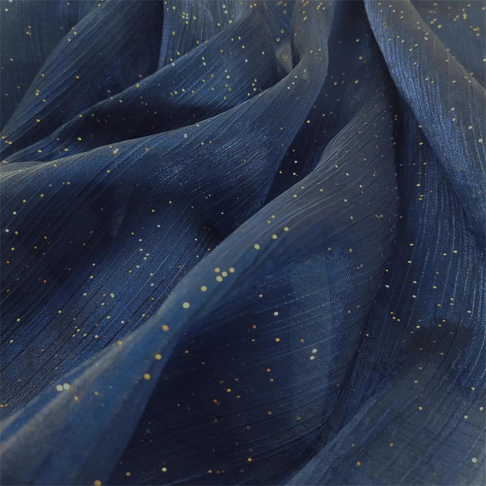 Tessuto in Organza da 100 cm * 150 cm con Tulle in Filato di Rete Intrecciato con Paillettes for Gonna, Abito e Sfondo Fotografico(Aqua Blue)