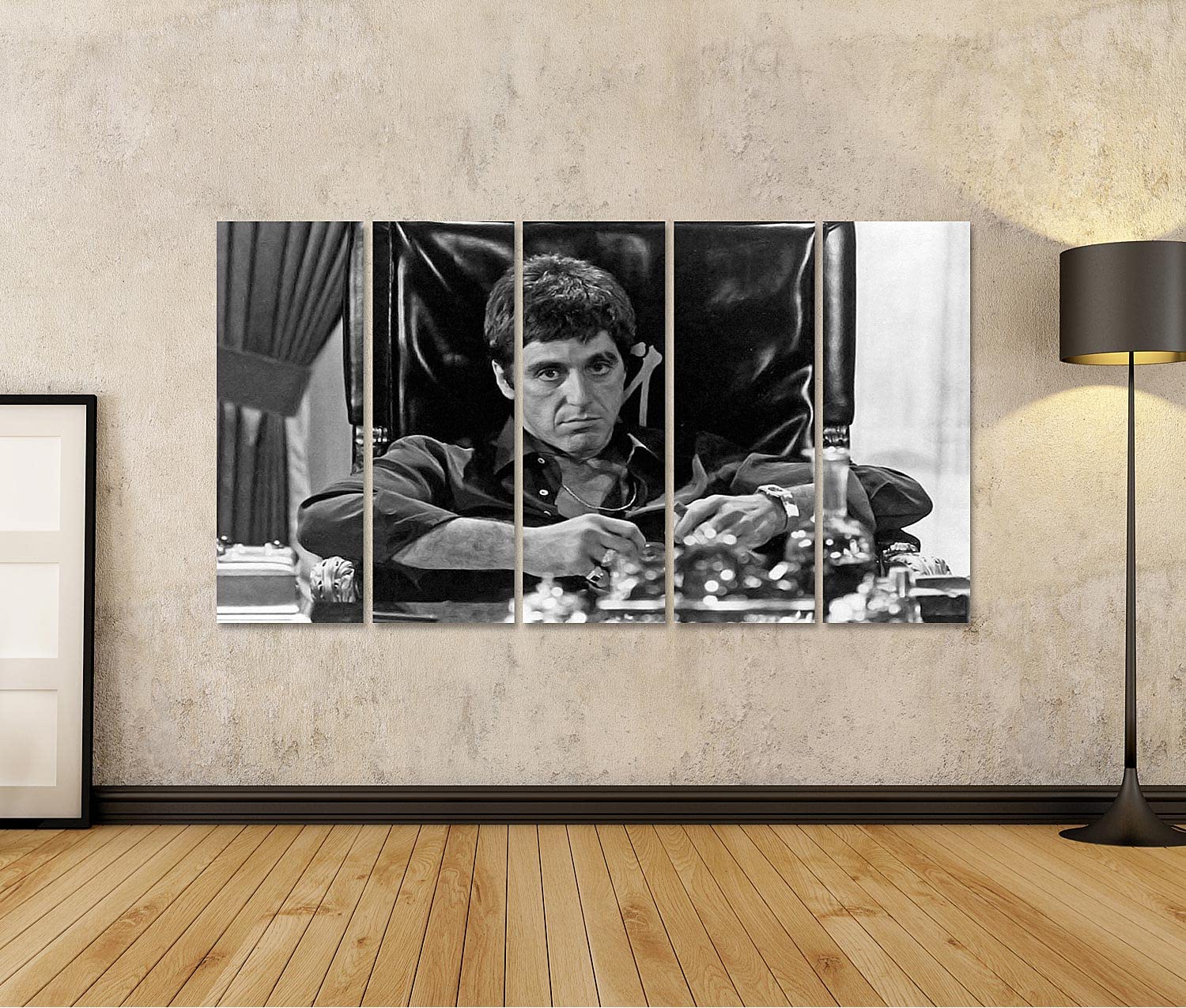 islandburner Prime Bild auf Leinwand Al Pacino Scarface Tony Montana Kult Gangster Movie Film Bilder Wandbilder Poster
