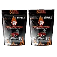 Vista 7 de Hot Monkey Nuts Spicy Artisanal Peanuts Hot Winged Reaper - Sabor con condimento de ala de búfalo, queso azul y pimienta Carolina Reaper, bolsa